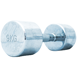 TITAN LIFE PRO Chrome Dumbbell 9 kg